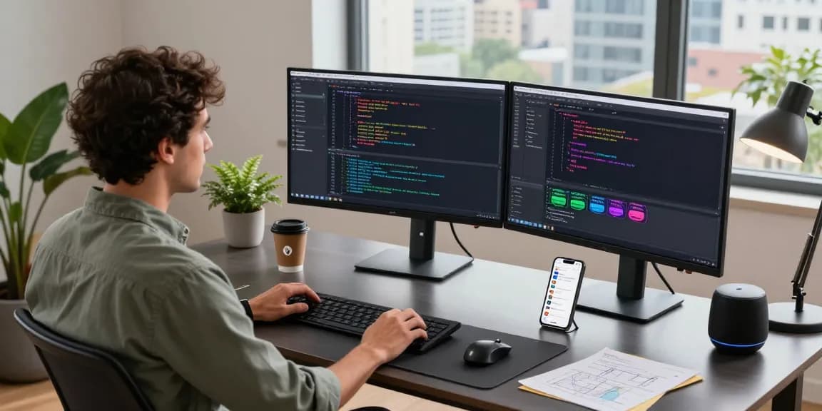 Dynamic coding environment at telegraimin.com showcasing innovative software development