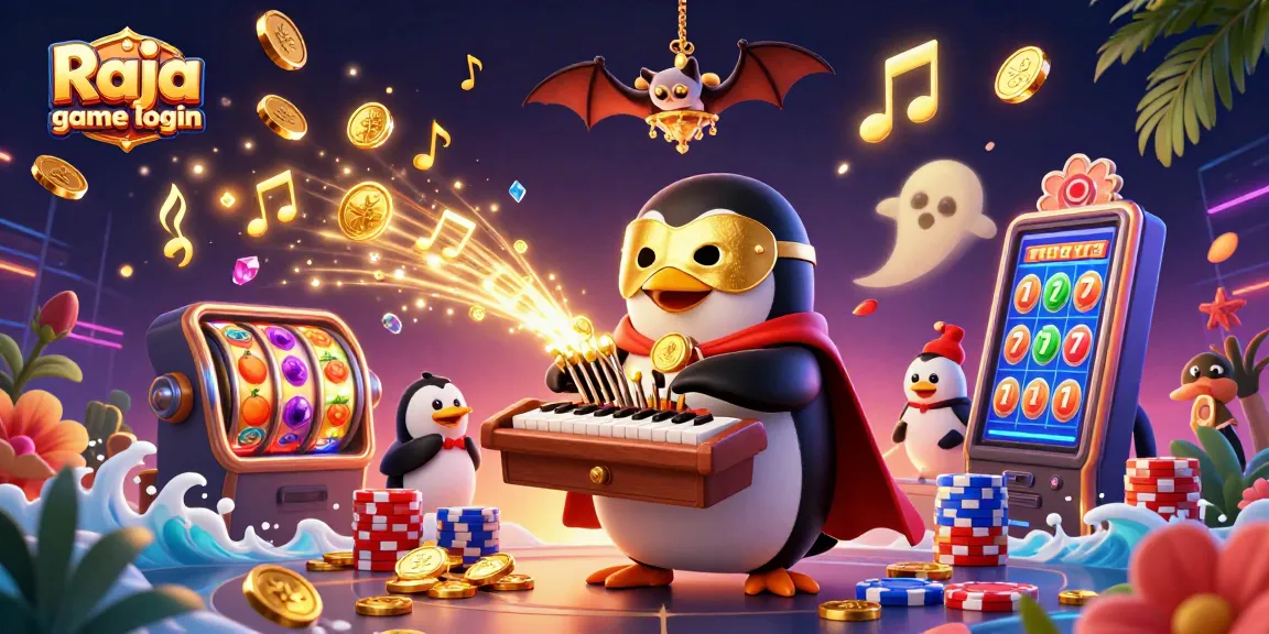 Experience Raja game login with engaging 3D cartoon elements, showcasing vibrant gambling action.