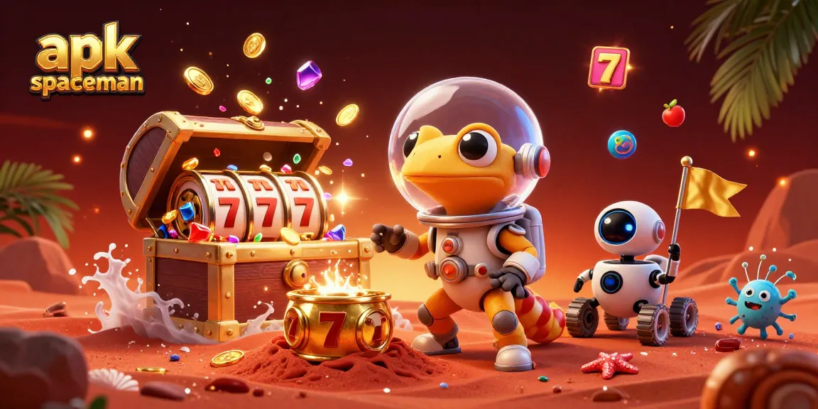 Spin to win with apk spaceman in this vibrant casino scene packed with adventures and gold!