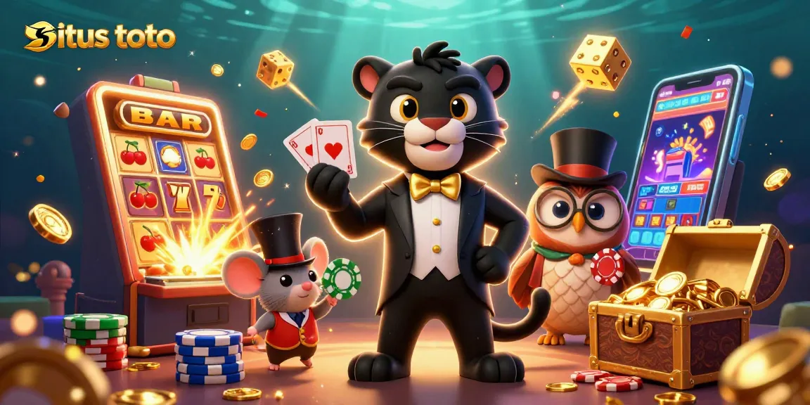 Engage with situs toto and experience the thrill of jackpot games featuring vibrant 3D characters and casino elements.