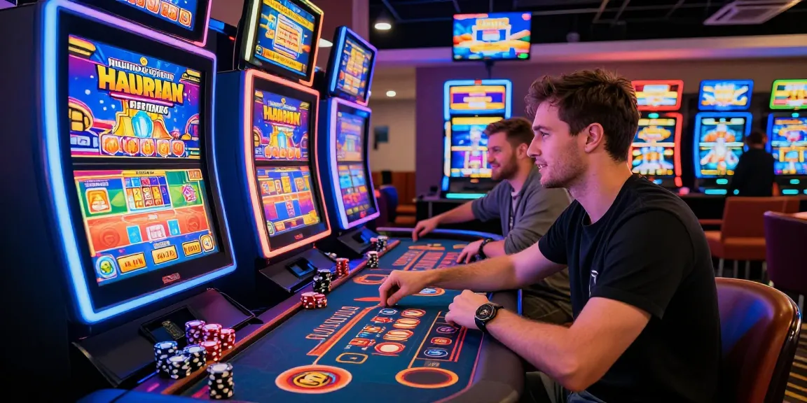 Environnement de jeu en ligne passionnant mettant en avant l'expérience du meilleur casino en ligne avec des graphismes vibrants et une atmosphère dynamique.