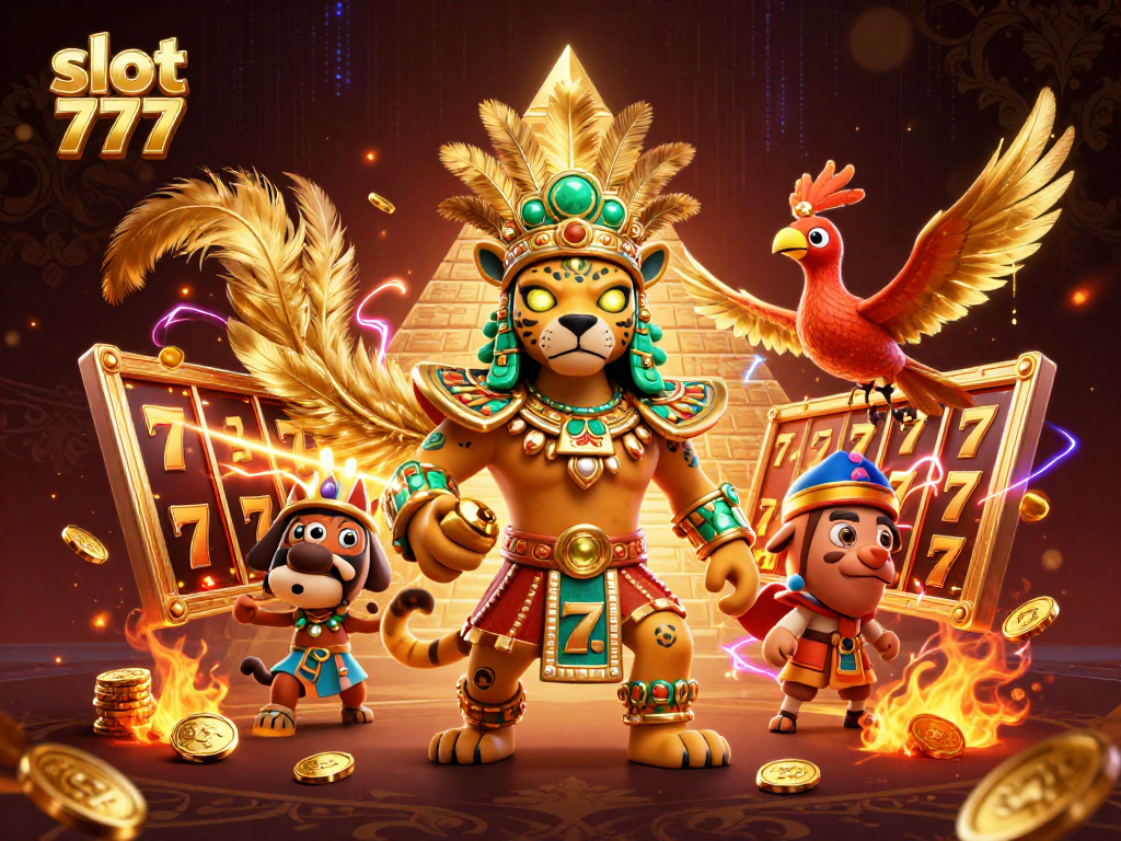 Experience thrilling slot 777 action in a vibrant, dynamic casino scene with winning symbols.