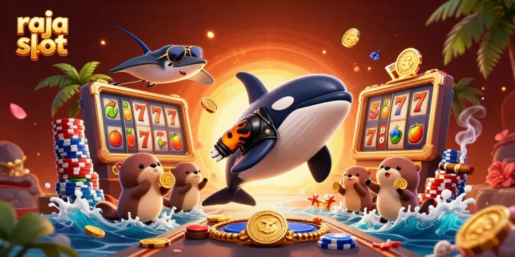 Raja slot melawan jackpot dengan karakter lucu di kasino, menang besar!
