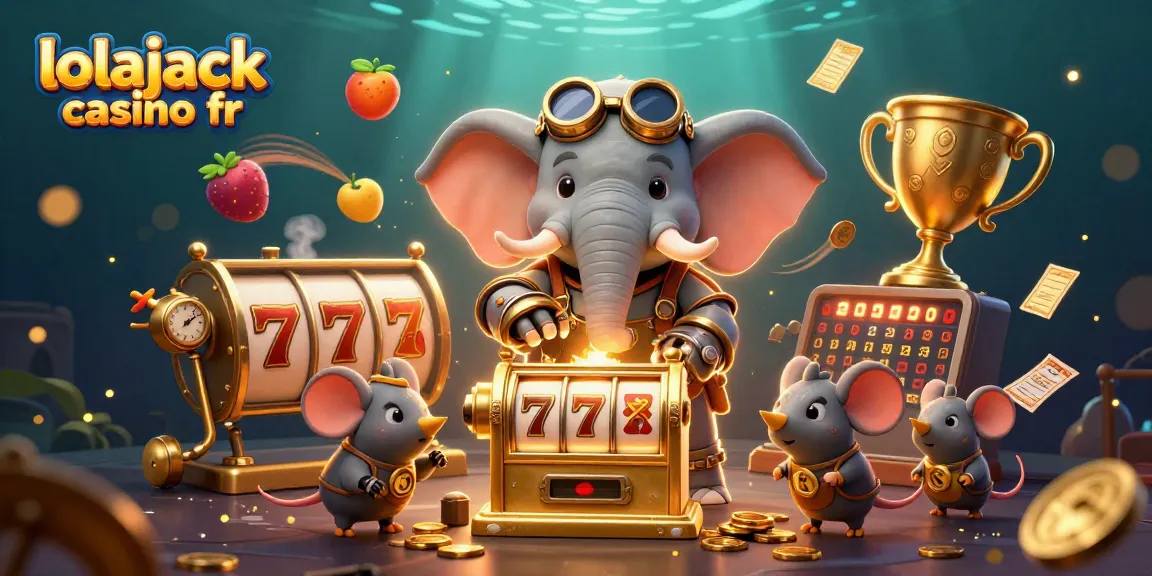 Jouez aux machines à sous au lolajack casino fr avec un éléphant steampunk amusant.