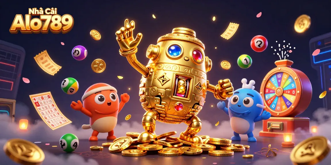 Engage with Nhà Cái Alo789 for top-notch online gaming, featuring vibrant casino elements and golden visuals.