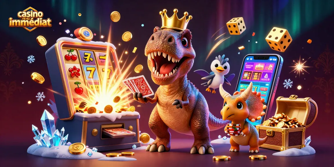 Profitez d'un retrait immédiat au casino avec cette illustration animée riche en détails.