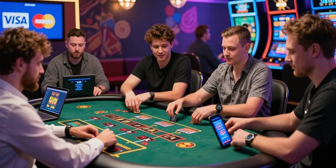 Experience the thrill at credit card casinos UK with Visa and Mastercard at https://brcs.co.uk, showcasing diverse players engaged in exciting games.