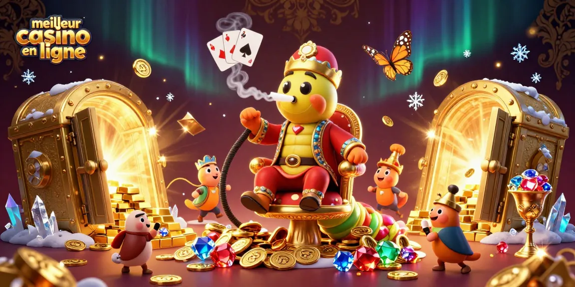Découvrez le meilleur casino en ligne avec l'illustration d'un maître hookah dans un décor luxueux.