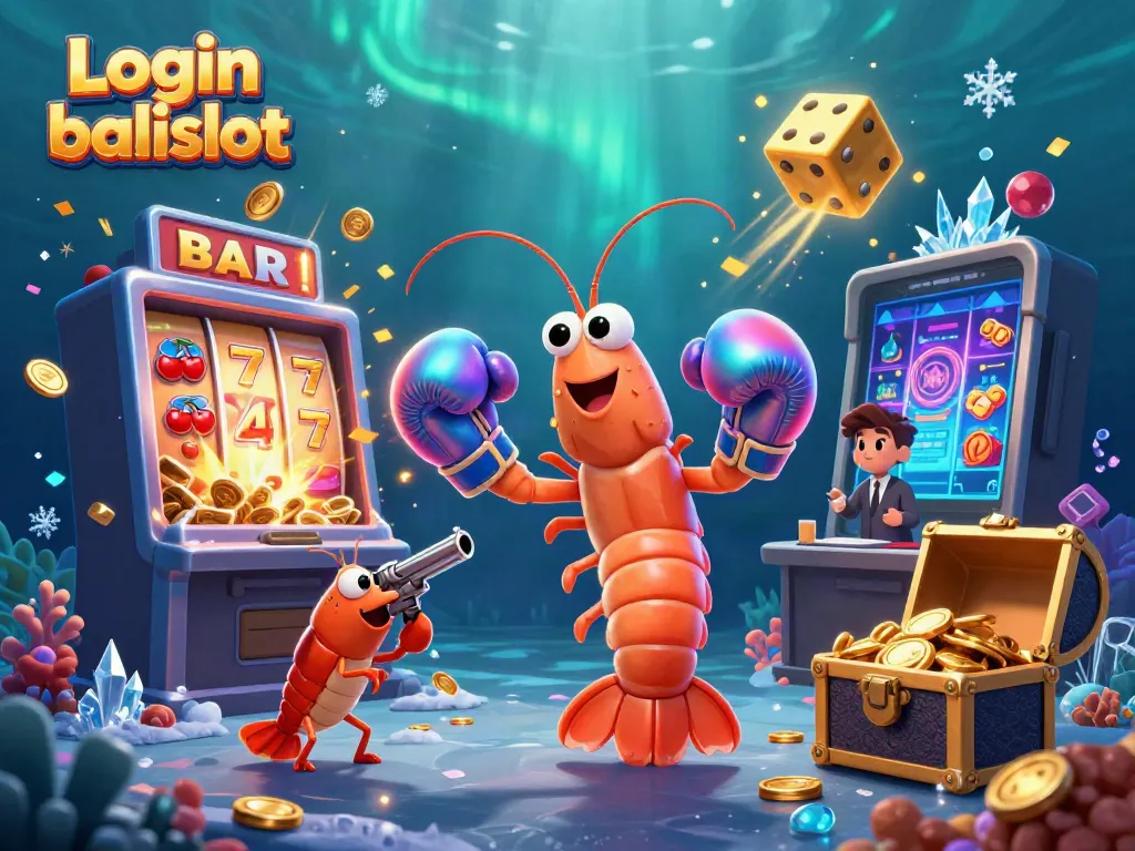 Experience the excitement with Login balislot as mantis shrimp and a pistol shrimp celebrate a casino jackpot.