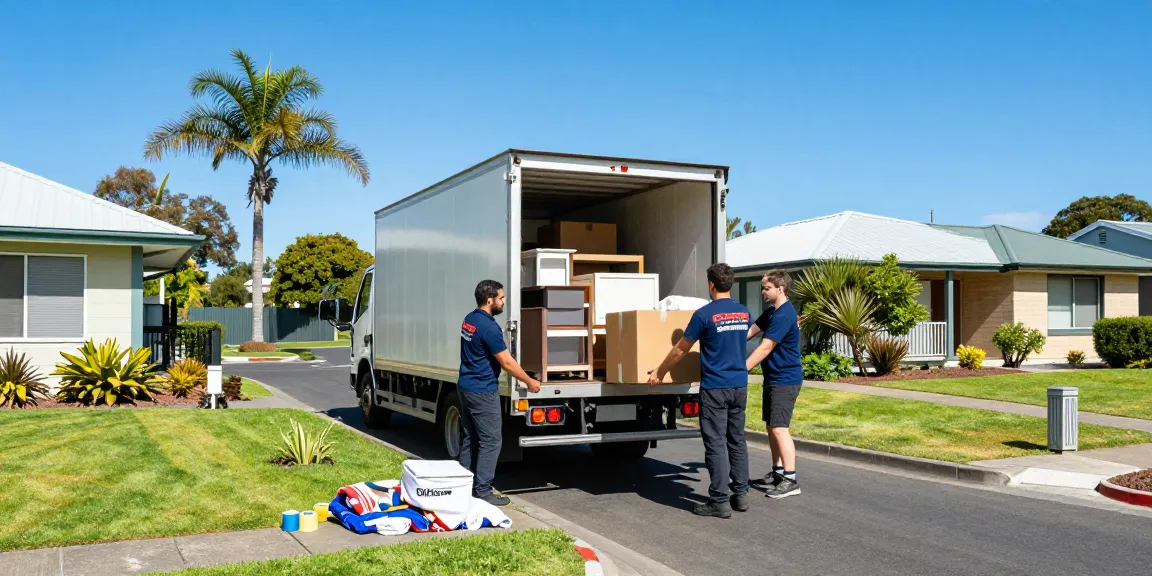 Movers Tauranga carefully loading furniture and boxes into the truck for a smooth relocation.