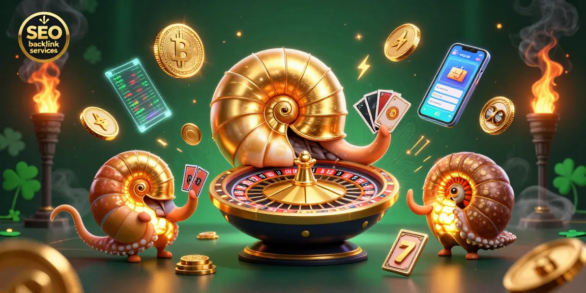 Experience SEO backlink services while winning big with vibrant 3D casino elements.