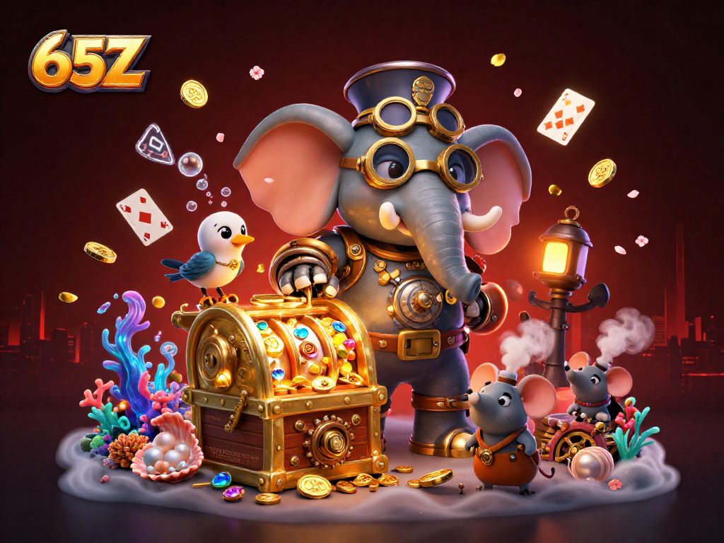 Slot machine em ação no cassino 65Z, retratando uma cena vibrante e mágica.