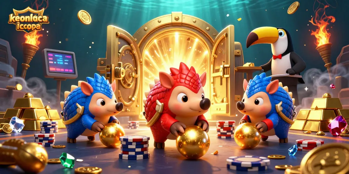 Engage in thrilling gaming action with keonhacaicopa's vibrant illustration of pangolins in a casino.