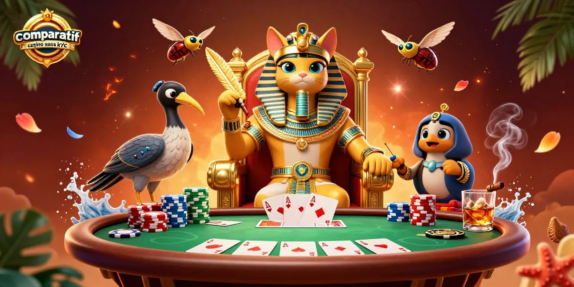 Jouez dans des casinos sans KYC avec notre comparatif spécialisé - Trônez avec le pharaon !