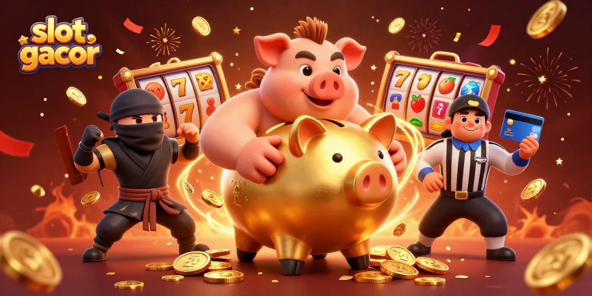 Experience thrilling jackpots with slot gacor through a thrilling 3D casino showdown illustration.