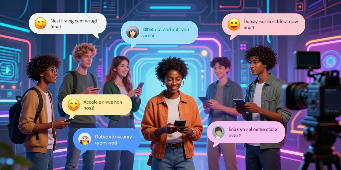 Engaging NSFW AI chat scene showcasing diverse avatars and animated interactions for an immersive experience.