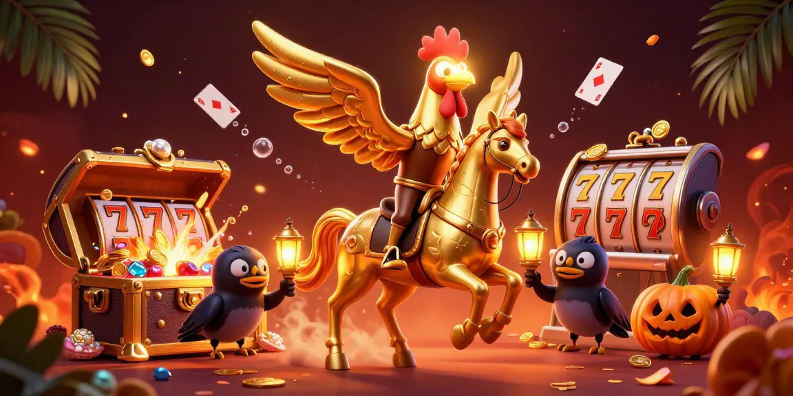 Menangkan jackpot di slot online gacor dengan ilustrasi kasino yang penuh warna dan detail.
