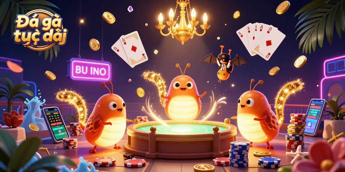 Bet and watch Đá gà trực tiếp with captivating gameplay and vibrant visuals in a lively scene.