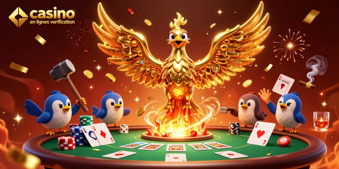 Explorez un casino en ligne sans vérification avec une illustration dynamique et festive.