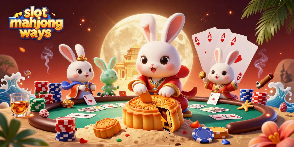 Experience slot mahjong ways excitement with a dynamic scene featuring unique gambling elements and characters.