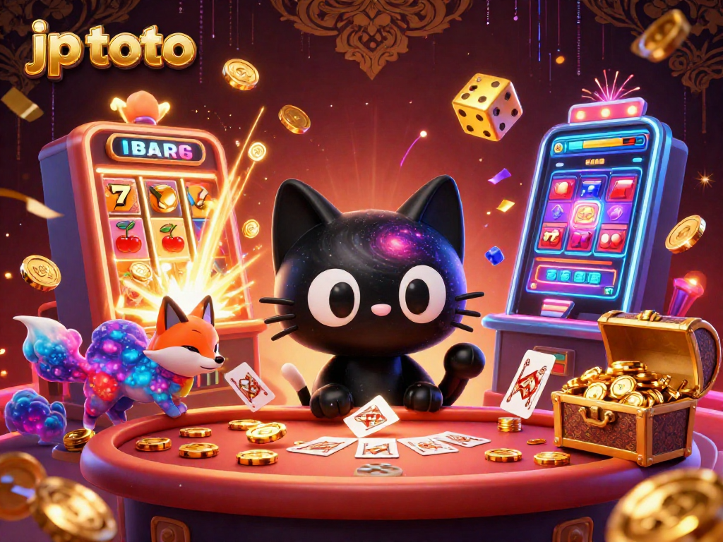 Engage with thrilling games at jp toto's dynamic cosmic casino featuring colorful characters and lively game elements.