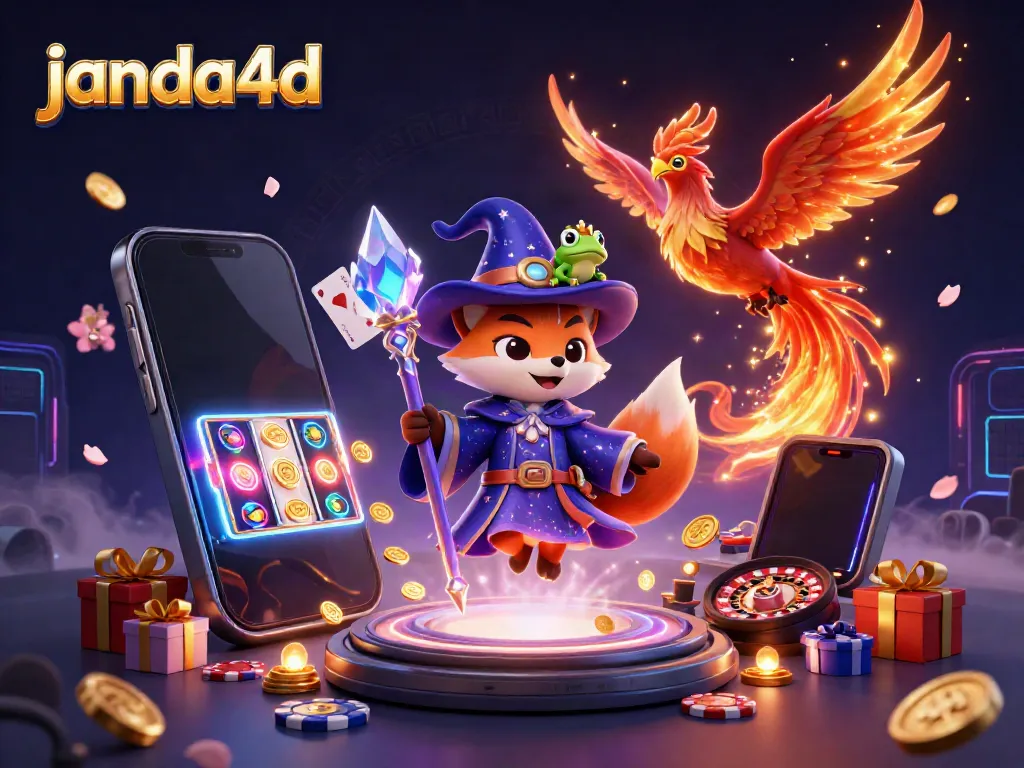 Janda4d menghadirkan pengalaman bermain slot yang seru dengan wizard, phoenix, dan elemen bermain.