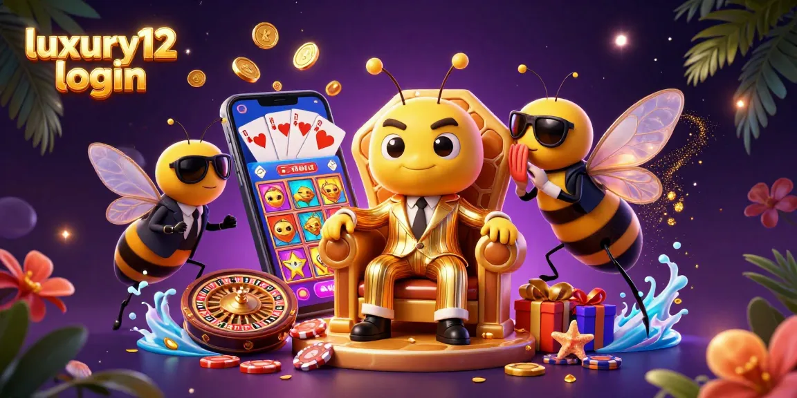 Engage with luxury12 login showcasing a vibrant 3D casino scene blending animation and gambling excitement.
