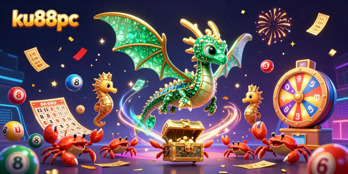 Engage in exciting gameplay at ku88pc with vibrant casino elements and a magical sea dragon!